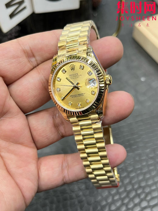 Rolex劳力士GS日志型系列 女款31mm 日志31系列 全金款 女士腕表 搭载改Cal.2236 商品图4