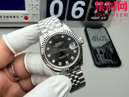Rolex劳力士GS日志型系列 女款31mm 日志31系列 灰盘钻面 女士腕表 搭载改Cal.2236 商品图1