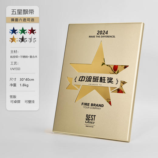 创意金属奖牌定做大号授权牌代理商会荣誉纪念牌匾定制证书铜牌 商品图3