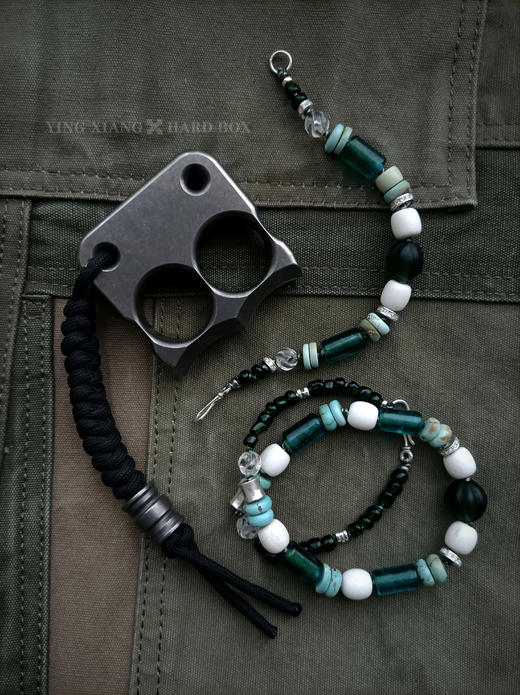 原创【风格～孤品手作】老琉璃鹿角绿松石项链手链｜非7日无理由退换货 商品图0