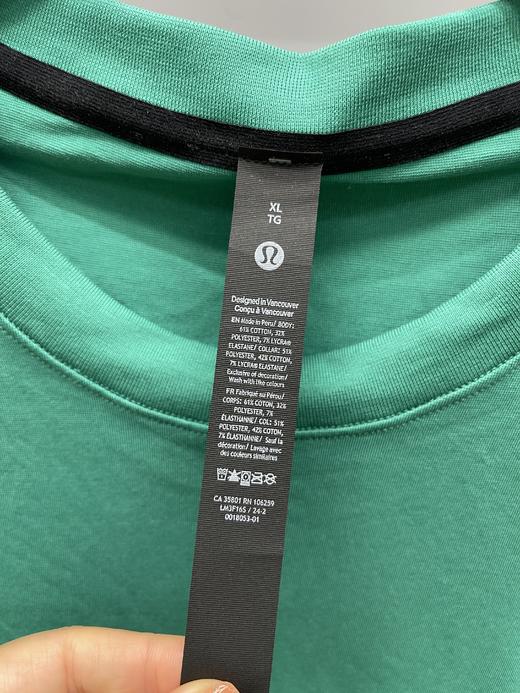 瑕疵Lululemon/露露乐蒙 男士夏季Zeroed In经典排汗速干运动短袖T恤 商品图2