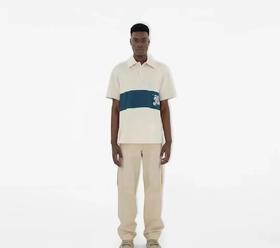 BUR经典战马扎染LOGO短袖polo衫