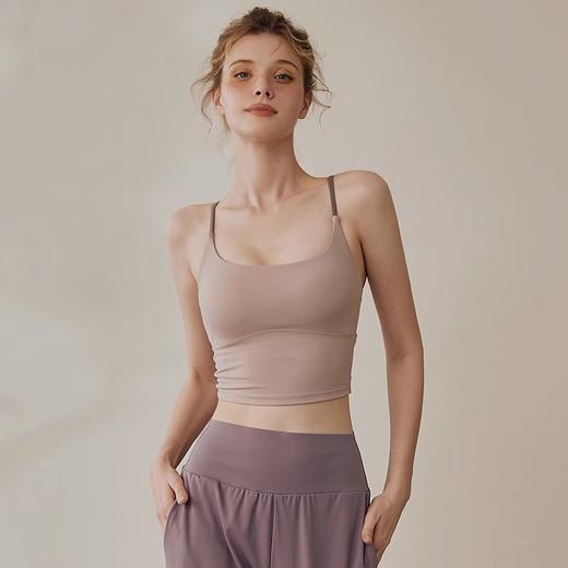 跃牌【周游世界】春夏新款瑜伽服女细肩带美背运动文胸健身内衣跑步训练吊带背心BR1387 商品图1