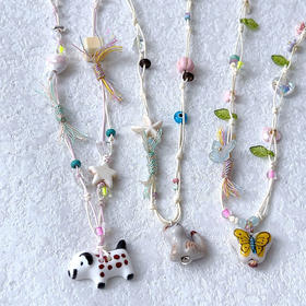 可爱动物陶瓷项链纪念日百货162944362