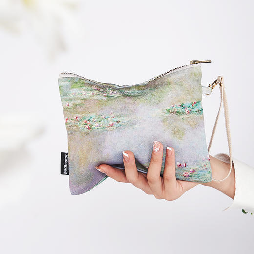 英国国家美术馆向日葵化妆包 波士顿美术博物馆大师系列莫奈睡莲便携手拿包 物兮物大师系列梵高鸢尾花便携手拿包 商品图1