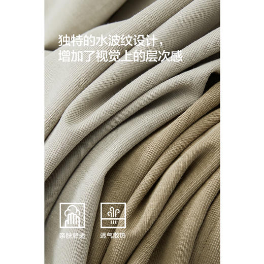 棉仓363818032-水波纹针织亚麻卫裤 商品图2