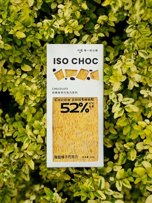 ISOCHOC/52%海盐榛子巧克力/经典排块巧克力 商品图0