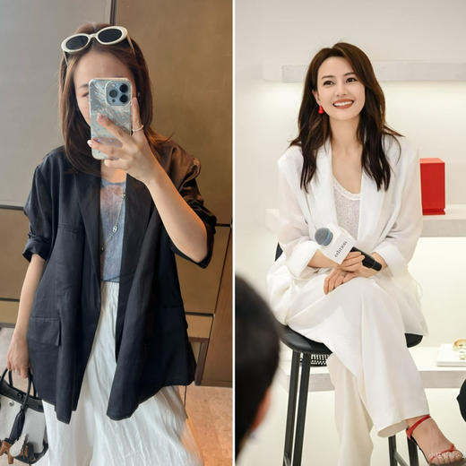 2506511    ed 亚麻西装 2色 商品图0