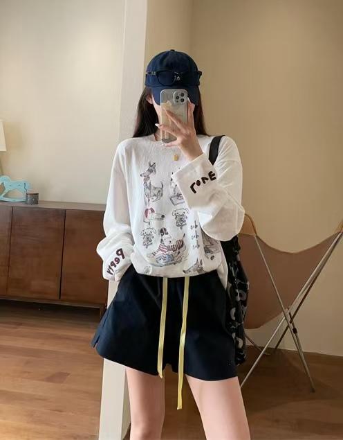 韩代松弛感小众洋气宽松对季节防晒罩衫 商品图1