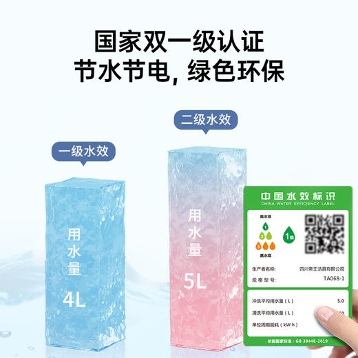 【门店款】帝王洁具K20 MAX智能马桶全自动一体无水压坐便器带冲洗TA068 商品图6