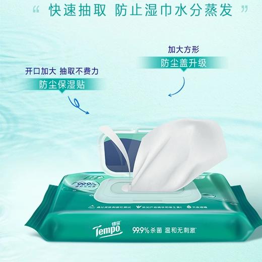 『得宝Tempo』除菌卫生湿巾40片装*3包 共120片 商品图2