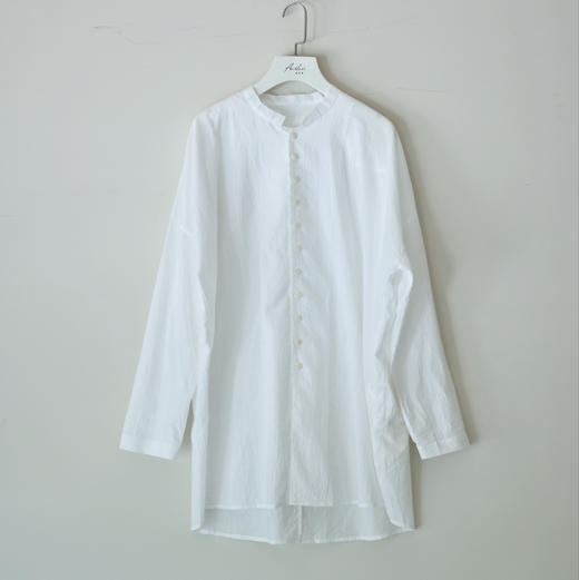 叁棻之衣 全棉褶皱白衬衫 商品图1
