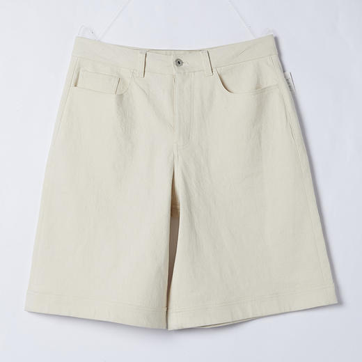 棉仓353818010-宽松版棉弹白牛休闲短裤 商品图3