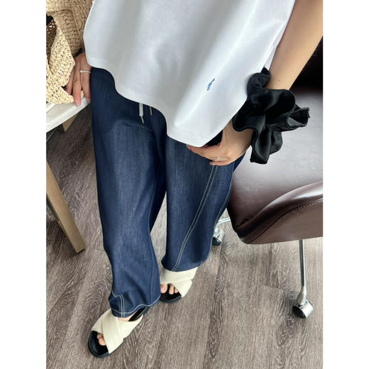 2506516    抽绳休闲天丝牛仔裤 商品图1