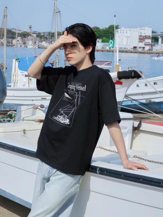 Evistub/E-5XDX626/松休闲短袖T恤男夏季 商品图0