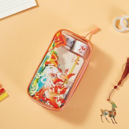 齐心笔袋SHAS0007山海经（透明） 商品图2