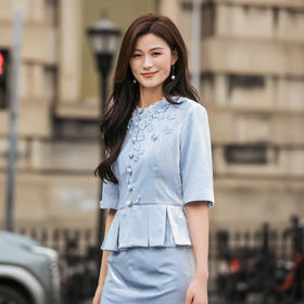 【林栖设计小店】真丝丝绒外套上衣复古钉花2025秋季新款衬衣1953074