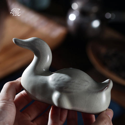 问鼎哥窑致巧款仙凫茶宠 商品图3