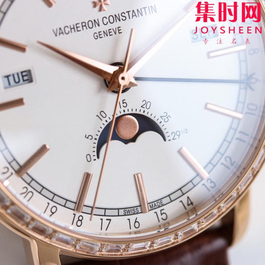 【周月轮回，分秒轮转】VC 江诗丹顿 Traditionnelle KM传袭系列全日历腕表4010T 男士腕表 商品图4