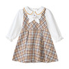 笛莎Deesha 童装女童连衣裙2025秋新款女童格纹萌趣连衣裙 商品缩略图4