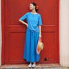 绽放旅行女装381朵/【多巴胺系列】高密棉半腰松紧碎褶半身长裙女 商品缩略图3
