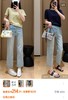 土耳其四面弹面膜法棍裤清风蓝薄软九分毛边直筒牛仔裤 商品缩略图14