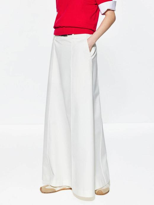 【大都会】刘柏辛同款|C+通勤|A摆后开衩半身群（赠腰带） 商品图0