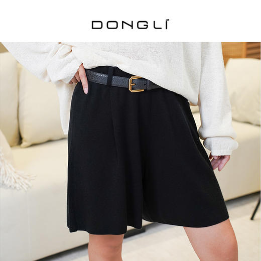 东黎 • 桑蚕丝山羊绒精纺女短裤 5439 商品图4