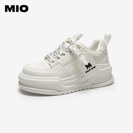 【李宇春同款】MIO米奥休闲板鞋秋新款厚底增高5.5cm小白鞋女M254586872 商品图0