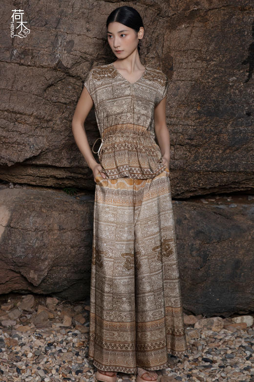 荷木HEMU丨何以良渚·阔腿裤 商品图1