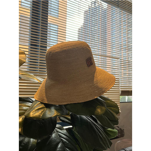 法式慵懒风 拉菲帽盆帽 肌理细密 挺括有型 57cm可调节 折叠便携 轻盈防晒 商品图8