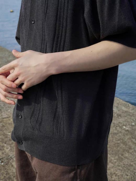 Evistub/E-5XMY515/翻领毛织POLO开衫男夏 商品图2