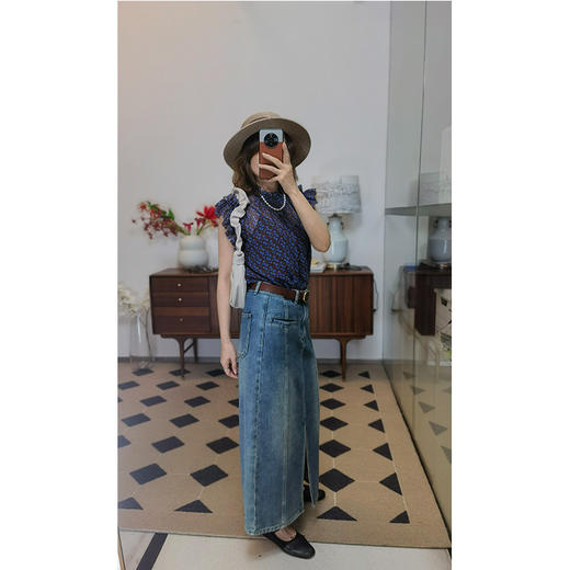 法式chic 草编平顶帽 细腻纹理 帽型挺括 造型时髦吸睛 可调节围度 商品图4