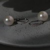 【甄珠贝】天然淡水珍珠 10-11mm 耳钩 正圆 微微瑕 商品缩略图1