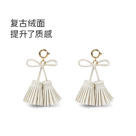 7or9配饰流苏蝴蝶结饰扣杏色 商品图3