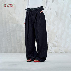 BJHG不计后果休闲裤子男款秋季潮牌2025新款美式复古宽松西装裤