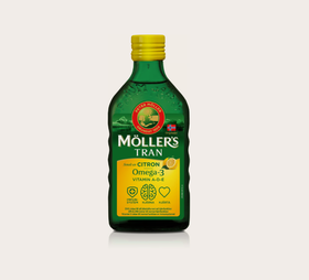 [保税区]沐乐思柠檬味液体鱼油250毫升 Mollers Tran 250ml Citronsmag