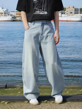 Evistub/E-5XCK494/弯刀牛仔裤男夏