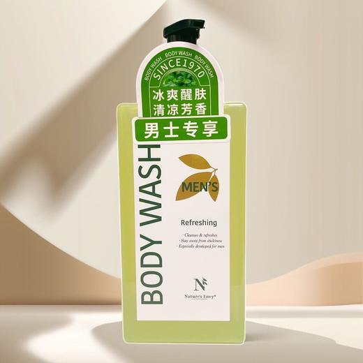 美国进口天然之扉男士净爽沐浴露400ml舒爽醒肤清新白茶香氛去汗效期26年8月 商品图2