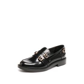 【云粉节】【思加图】BF楼思加图25秋简约搭扣黑色低跟乐福鞋EFI07吊牌价1490，现价1098