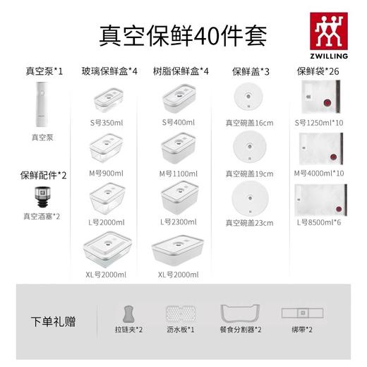 【柏联B1】双立人智慧真空保鲜组合40件套（满2000元包邮） 商品图6