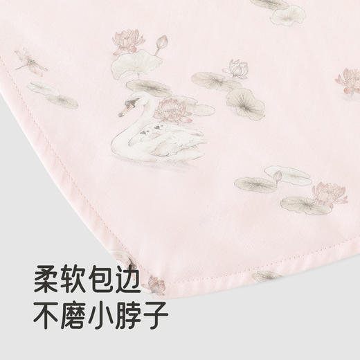 【商场同款】英氏婴儿口水巾新款小宝宝吃饭围脖饭兜7A抑菌2条装 商品图3