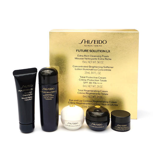 【旅行装5件套】 资生堂时光琉璃丰盈紧致系列体验套组54.5ml/102354 深层清洁滋润保湿 商品图2