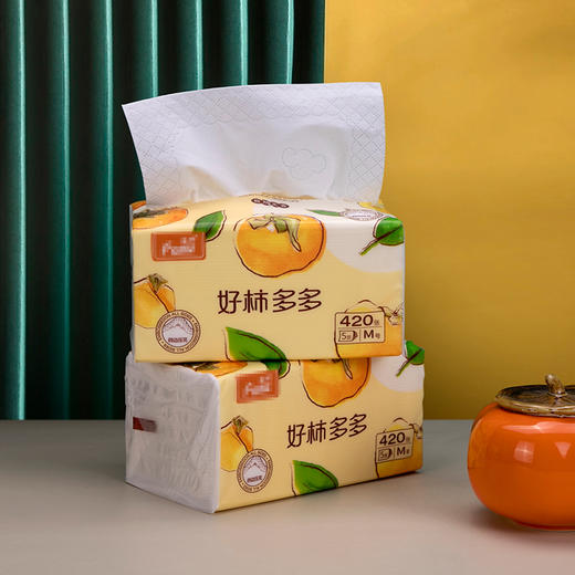 喇叭花230双层印花纸巾面巾纸擦手纸餐饮酒店餐巾纸餐具用品抽纸 商品图1