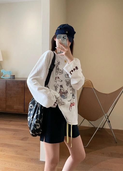 韩代松弛感小众洋气宽松对季节防晒罩衫 商品图5