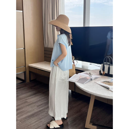 2506514    汉麻 阔腿九分裙裤 商品图6