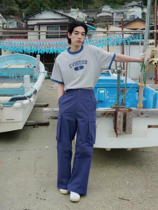 Evistub/E-5XCK603/阔腿工装长裤男夏 商品图1