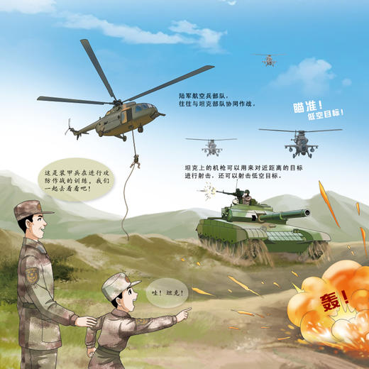“十万个为什么·军事科普绘本馆” （全5册）：《小战鹰，起飞！》《小勇士，亮剑！》《小射手，发射！》《小能手，出动！》《小舰长，前进！》 商品图12