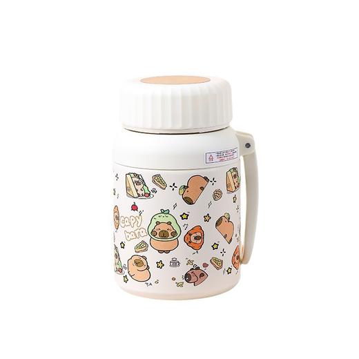 【卡皮巴拉萌宠杯，颜值与实力并存】316不锈钢双饮设计✨长效保温保冷❄夏日冷库冬日暖宝🌞孩子爱不释手的喝水神器！ 商品图4