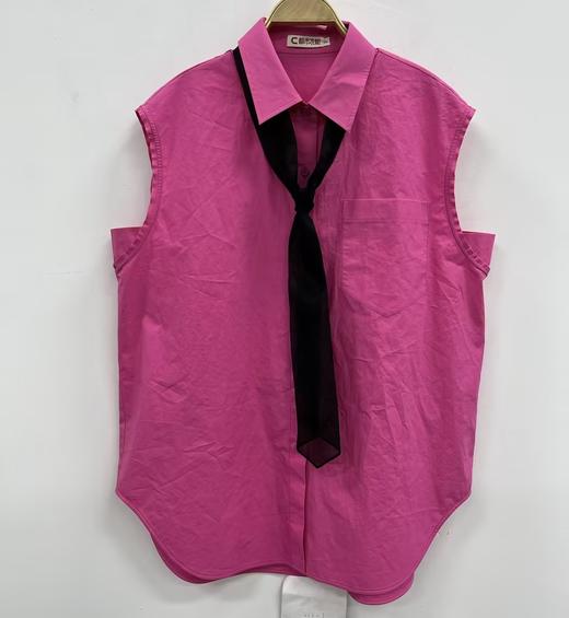 MZ无袖配领带衬衫（红）夏季152010450321 商品图0